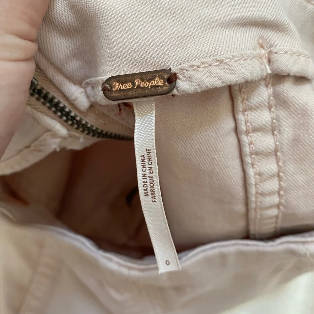 Free People zip-up mini skirt